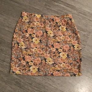 Shein Floral Mini Skirt